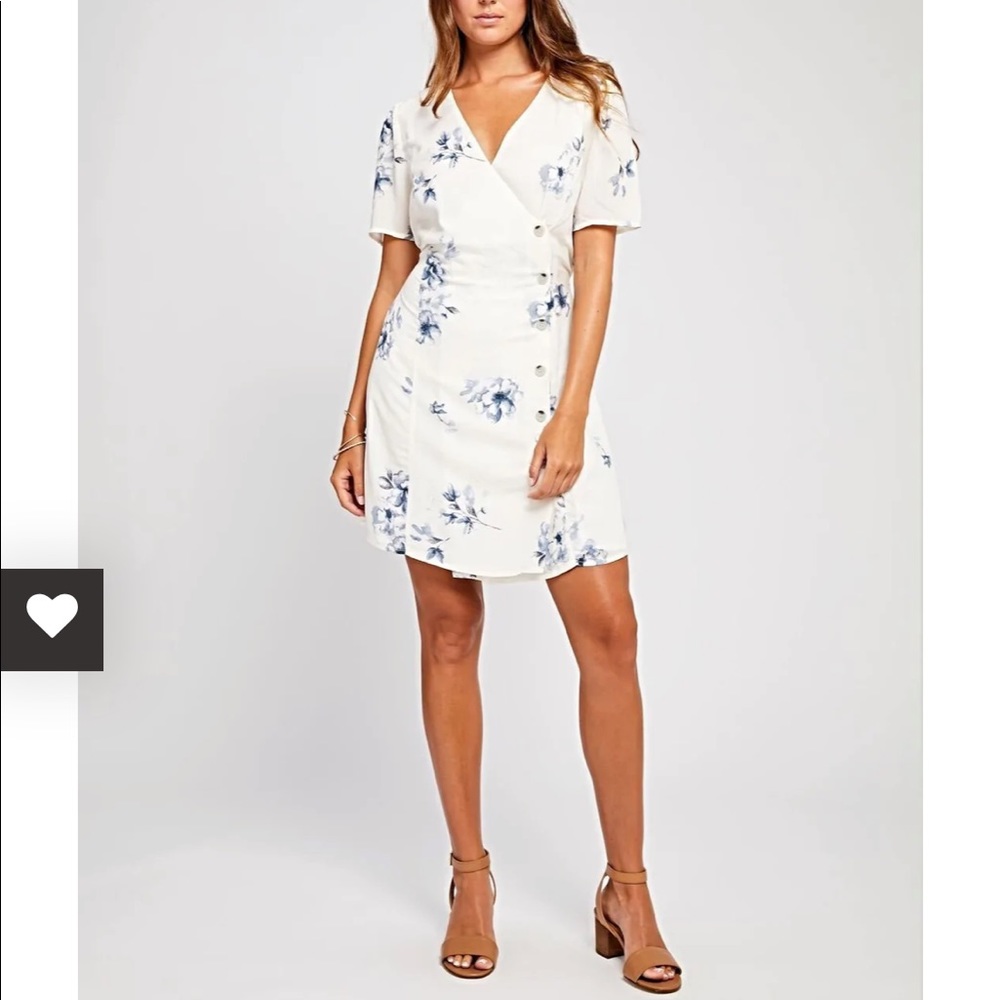 Gentle Fawn Rafaela Briar Rose cream wrap dress - xs